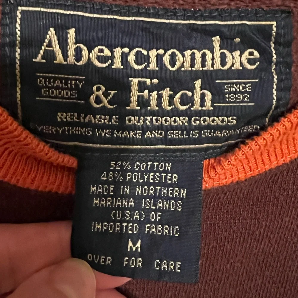 M Vintage Abercrombie & Fitch shirt Hip Hop Streetwear sweatshirt - Picture 2 of 9